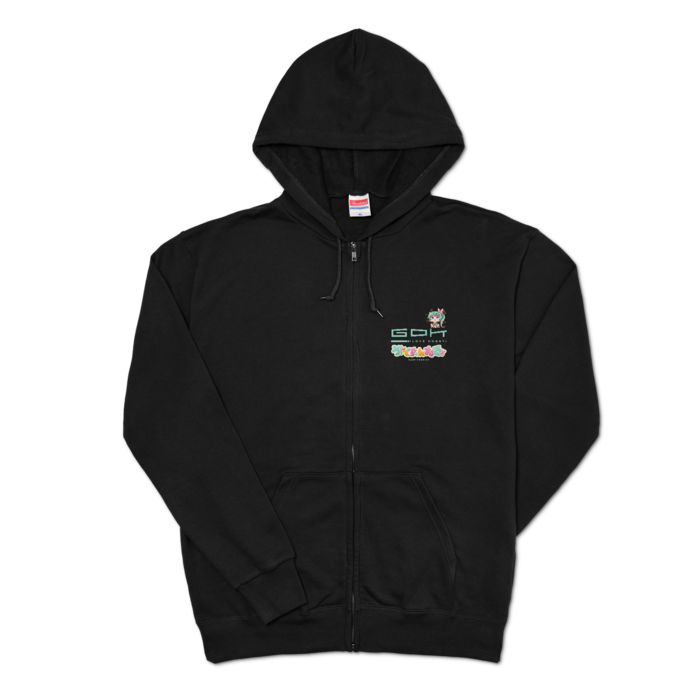 ジップパーカー - XL - ブラック