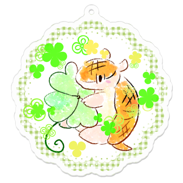 アクリルキーホルダー（コーティング） - 70 x 70 (mm)