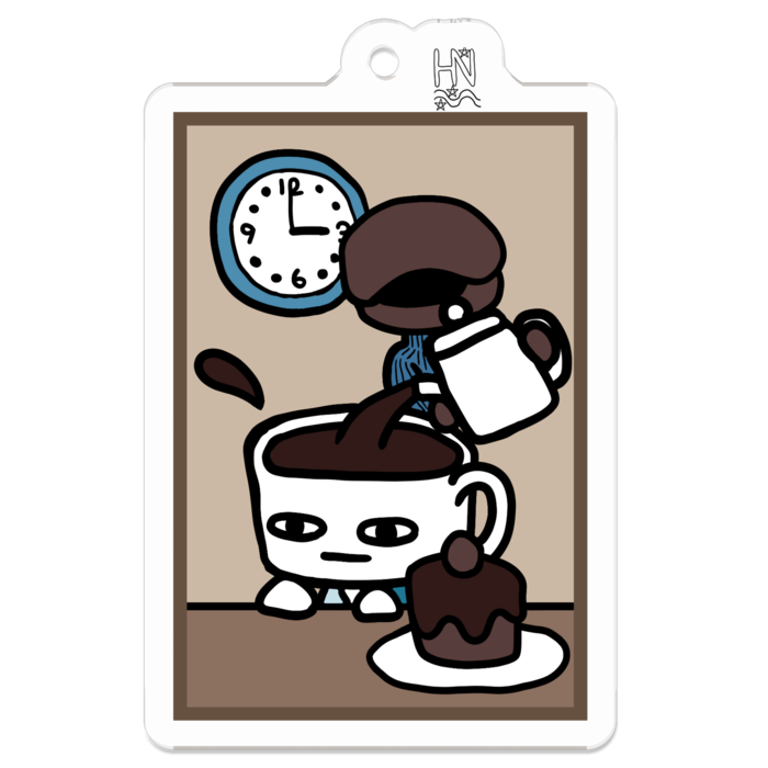 アクリルキーホルダー（コーティング） - 50 x 50 (mm)