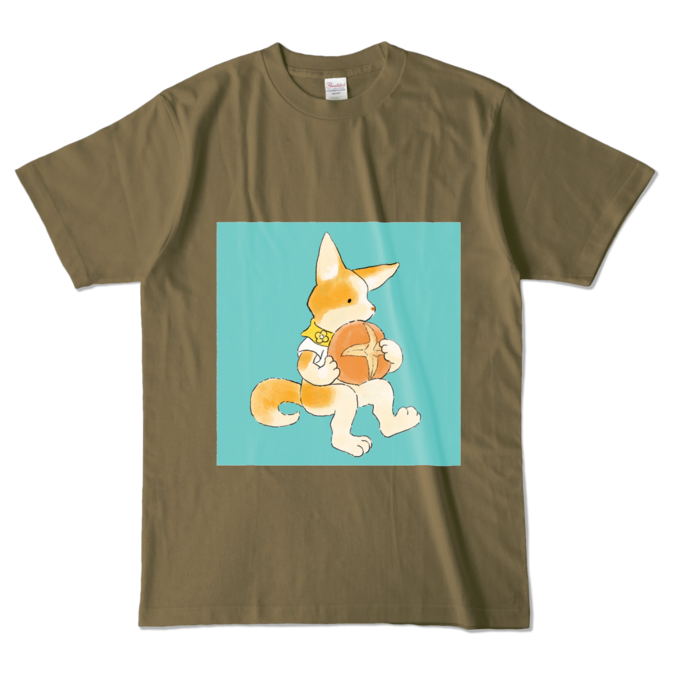 カラーTシャツ - L - オリーブ (濃色)