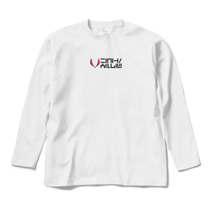 ロングスリーブTシャツ ホワイト - M - 緑×黄柄