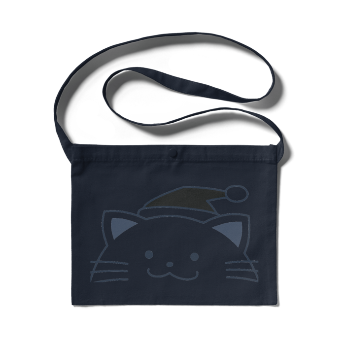 サコッシュ - 300 x 230 (mm)-ネイビーブルー