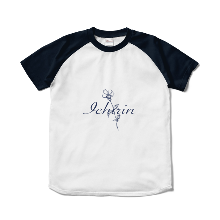 ラグランTシャツ - S - ホワイト×ネイビー