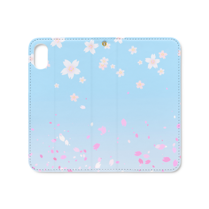 手帳型iPhoneケース(ベルトなし) - iPhone XS / X - ストラップ穴 あり