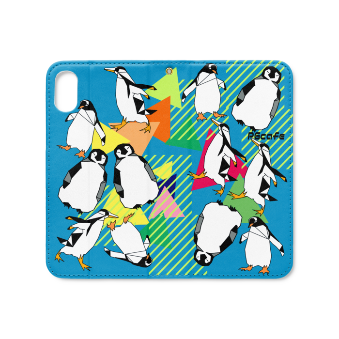 手帳型iPhoneケース（ベルトなし） - iPhone XS / X - ストラップ穴 あり