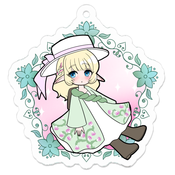 アクリルキーホルダー - 50 x 50 (mm)