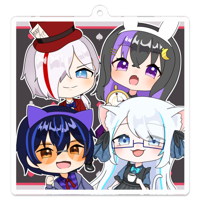 アクリルキーホルダー - 70 x 70 (mm)