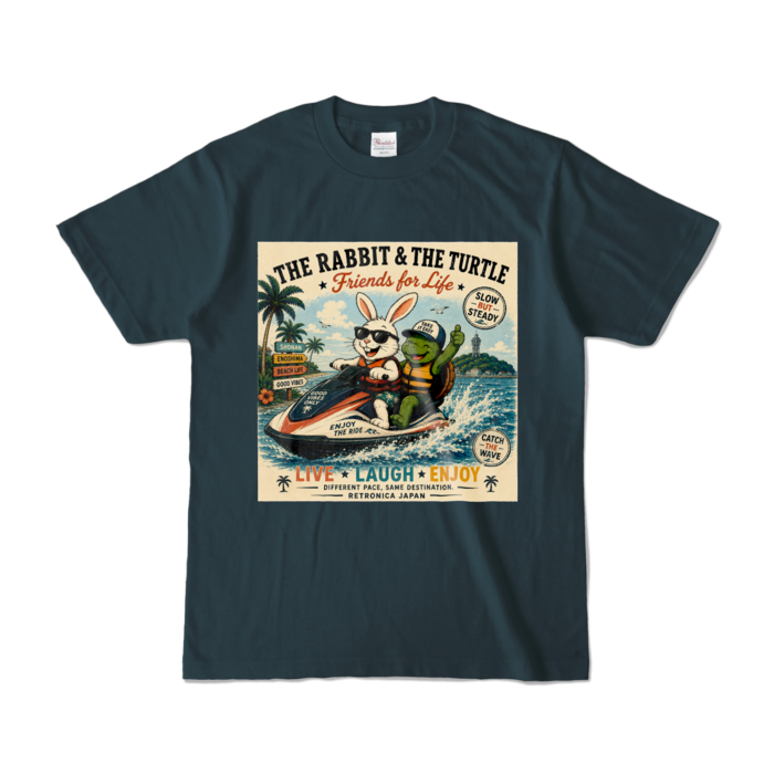 カラーTシャツ - S - デニム (濃色)