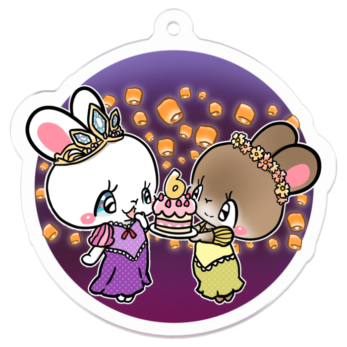 アクリルキーホルダー - 50 x 50 (mm)