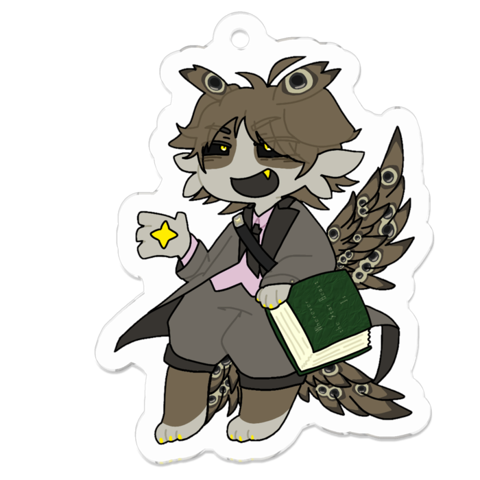 アクリルキーホルダー(裸眼) - 50 x 50 (mm)