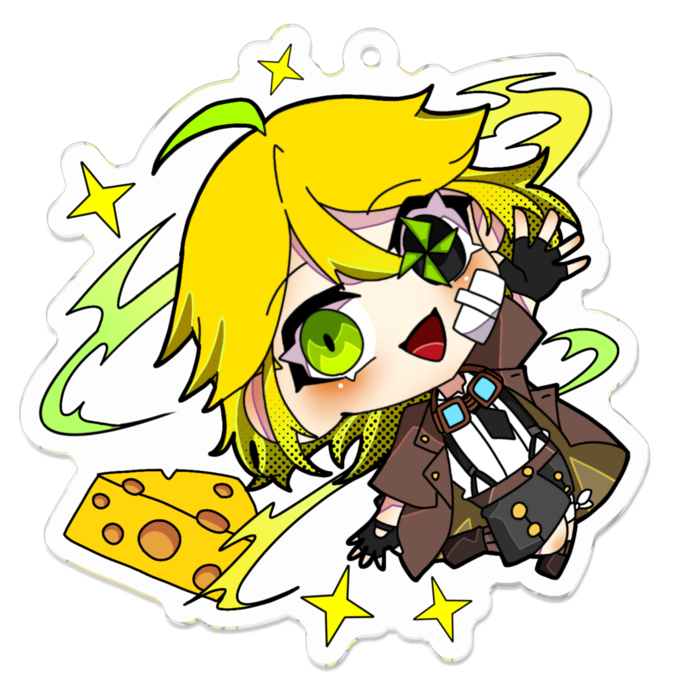 アクリルキーホルダー - 70 x 70 (mm)