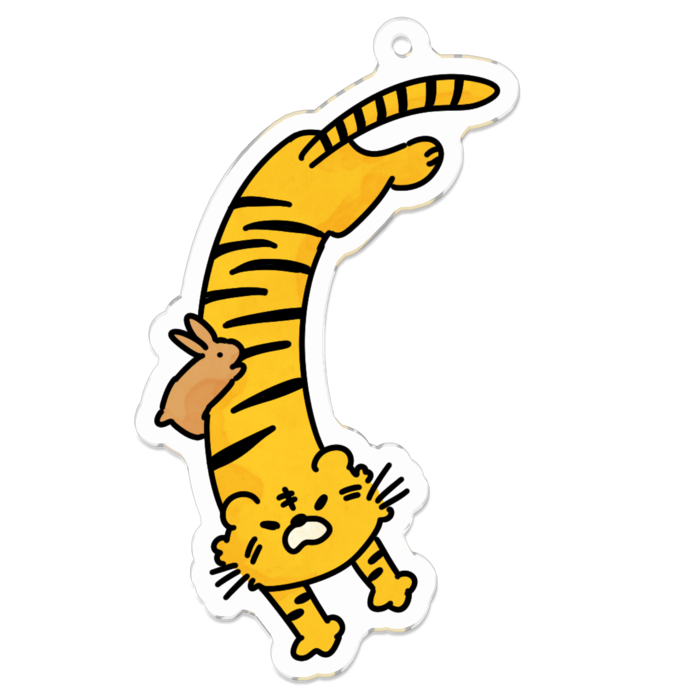 アクリルキーホルダー（コーティング） - 70 x 70 (mm)