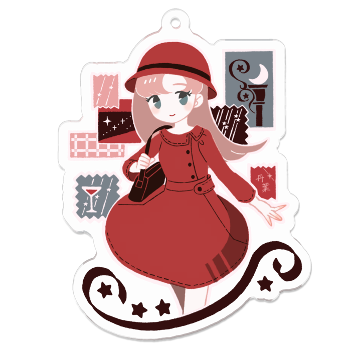 アクリルキーホルダー - 70 x 70 (mm)