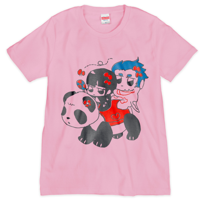 Tシャツ（シルクスクリーン印刷） - S - 桃