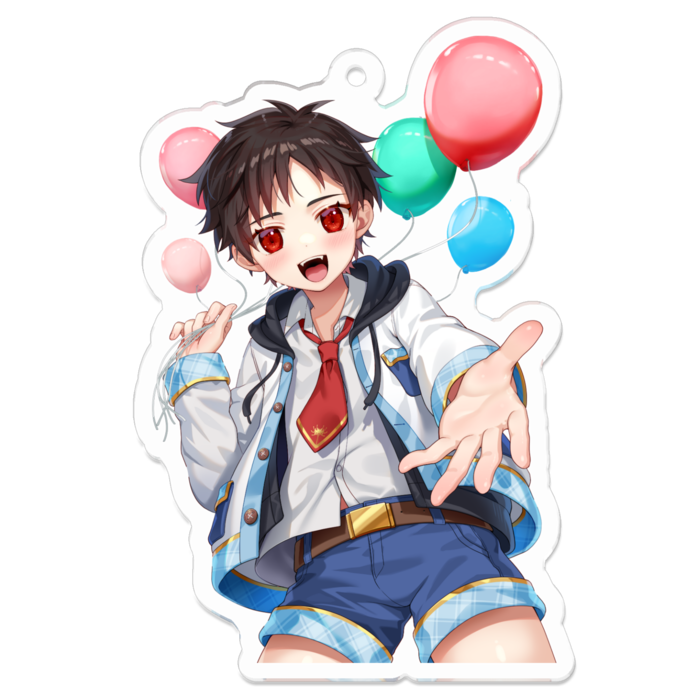 アクリルキーホルダー（コーティング） - 70 x 70 (mm)