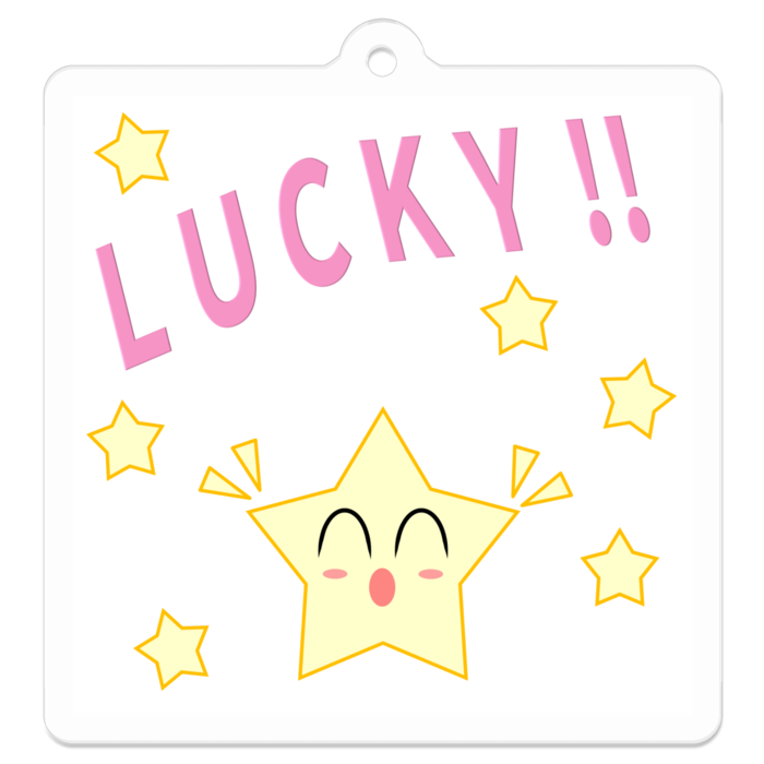 アクリルキーホルダー（コーティング） - 50 x 50 (mm)