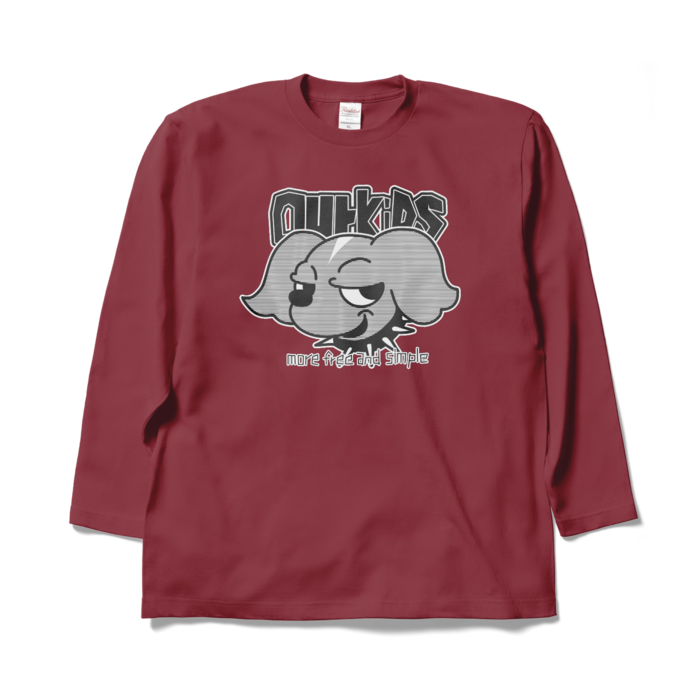 ロングスリーブTシャツ - XL - バーガンディ