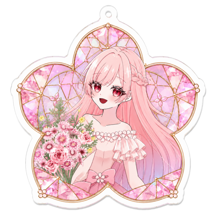 アクリルキーホルダー - 70 x 70 (mm)