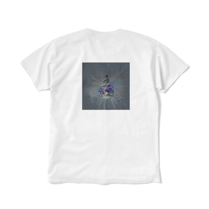 Tシャツ（短納期） - L - ホワイト(背面)