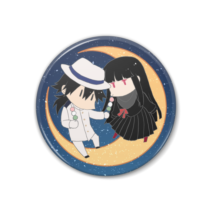 坂本龍馬&お竜さん 缶バッジ - 38mm