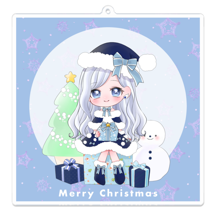 アクリルキーホルダー（コーティング） - 100 x 100 (mm)