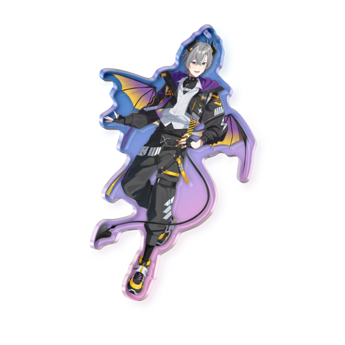 オーロラアクリルキーホルダー - 100 × 100mm