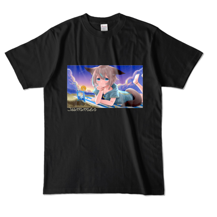 カラーTシャツ - L - ブラック (濃色)