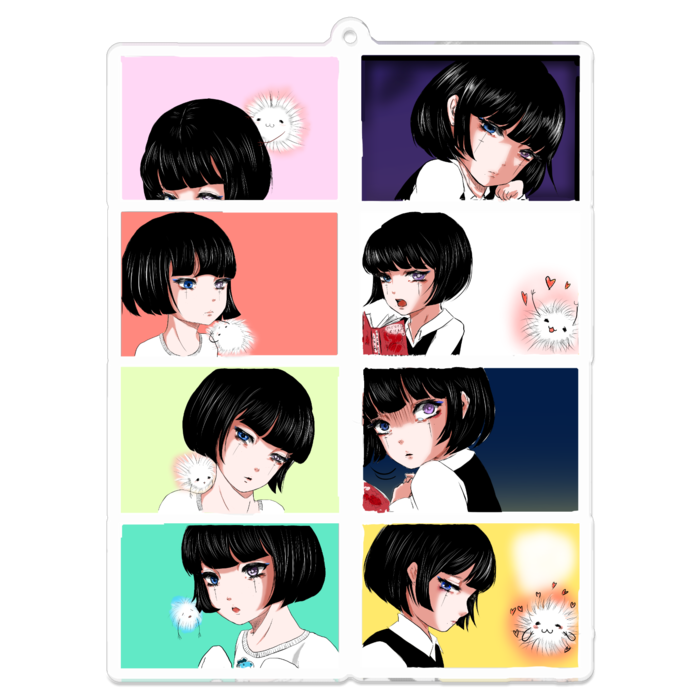 アクリルキーホルダー - 100 x 100 (mm)