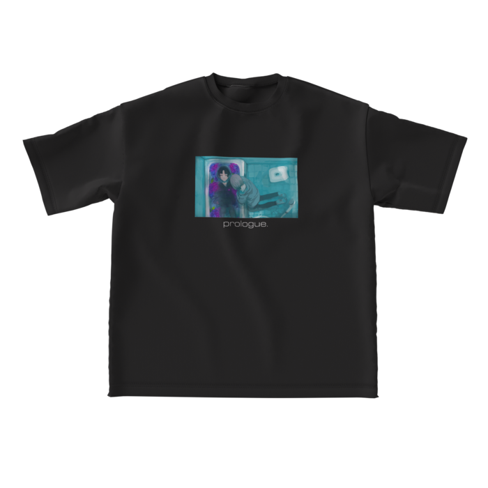 ビッグシルエットTシャツ - L - Black