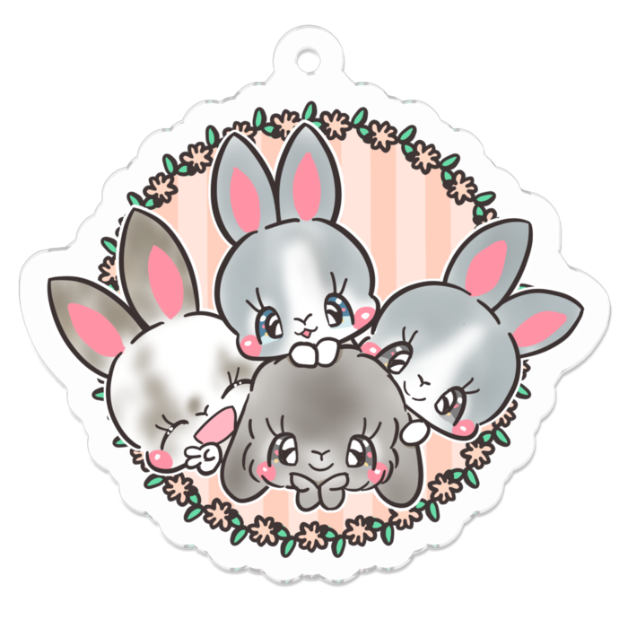 アクリルキーホルダー - 50 x 50 (mm)