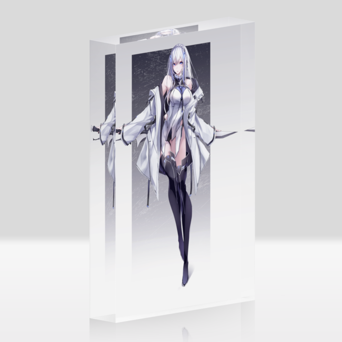 アクリルブロック - 100x148mm - ホワイト