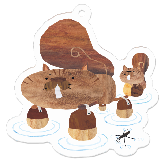 アクリルキーホルダー - 50 x 50 (mm)