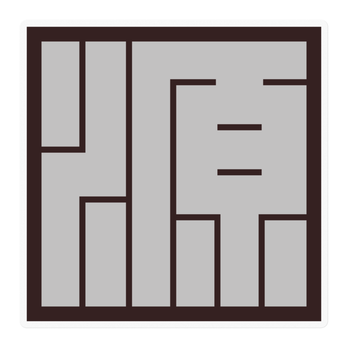 ステッカー - 100 x 100 (mm)