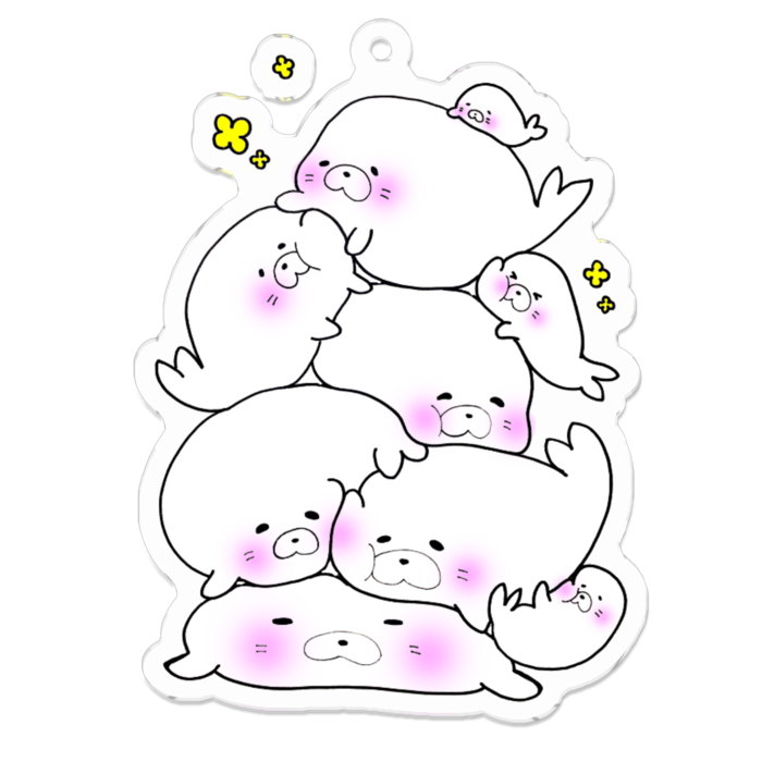 アクリルキーホルダー - 70 x 70 (mm)