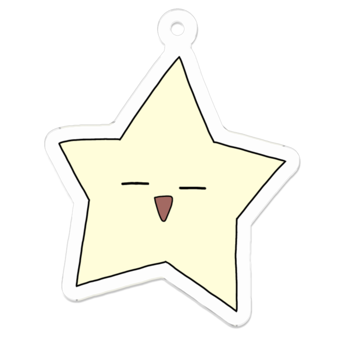 アクリルキーホルダー - 50 x 50 (mm)