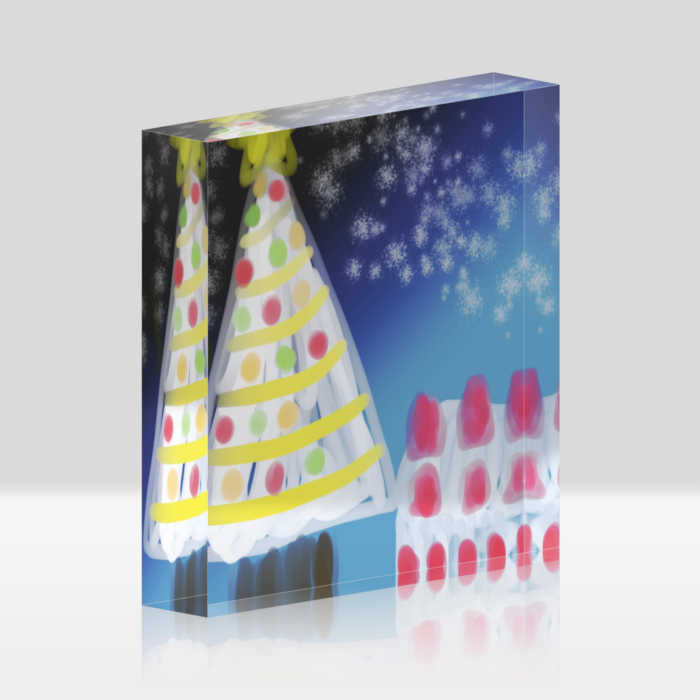 アクリルブロック - 100x100mm