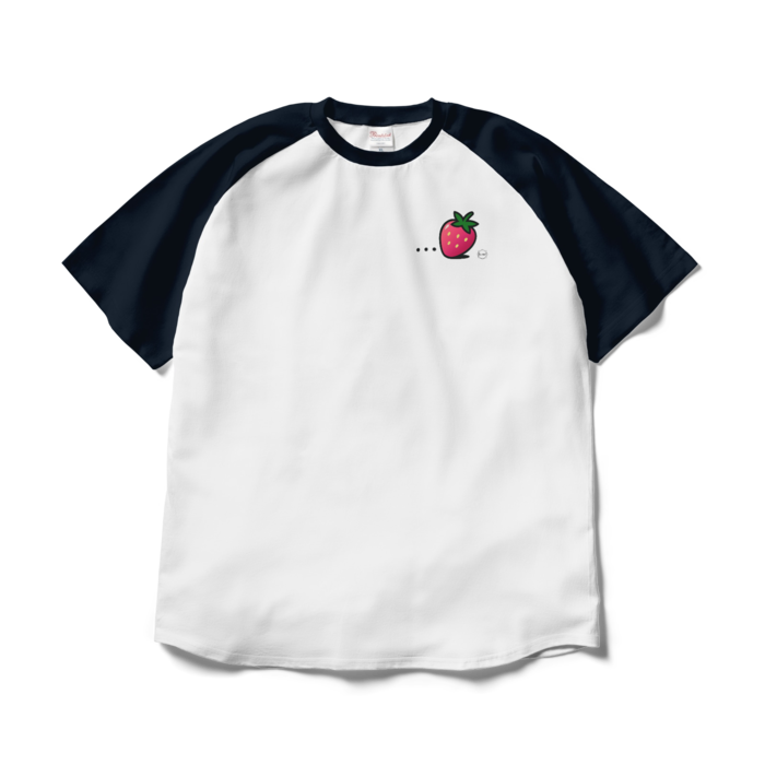 ラグランTシャツ - XL - ホワイト×ネイビー