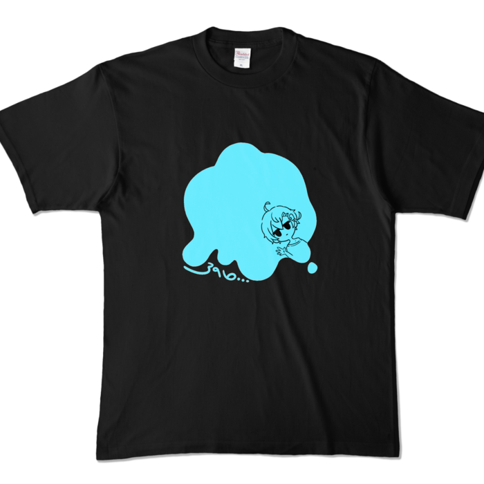 らむね🍨カラーTシャツ - XL - ブラック (濃色)