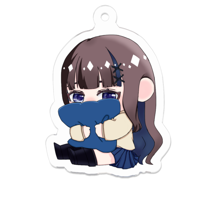 アクリルキーホルダー（コーティング） - 50 x 50 (mm)