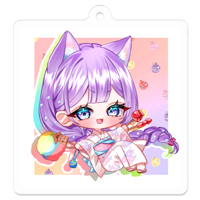 アクリルキーホルダー - 50 x 50 (mm)