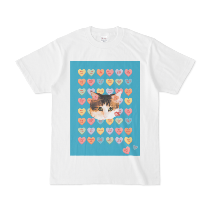 Tシャツ - S - 正面　(ブルー)