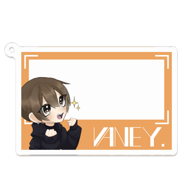 フォトフレ風アクキー横（コーティング有） - 70 x 70 (mm)(1)