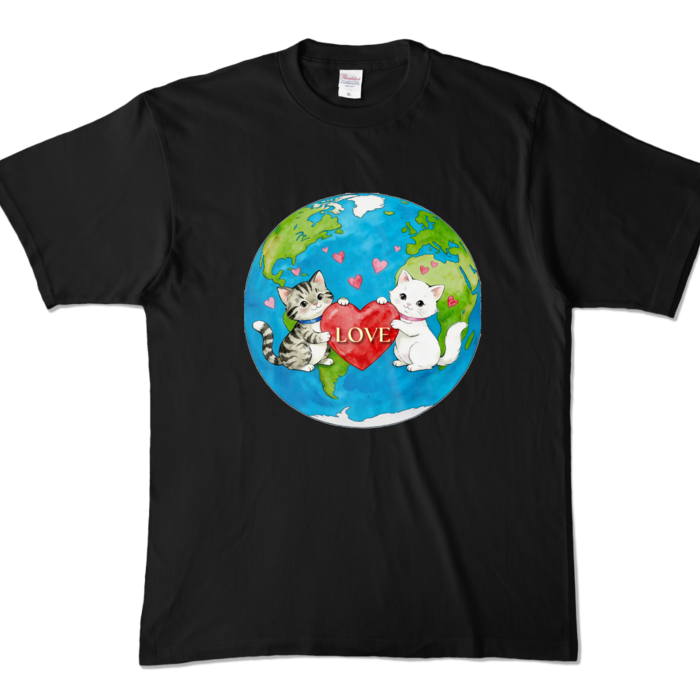 カラーTシャツ - XL - ブラック (濃色)