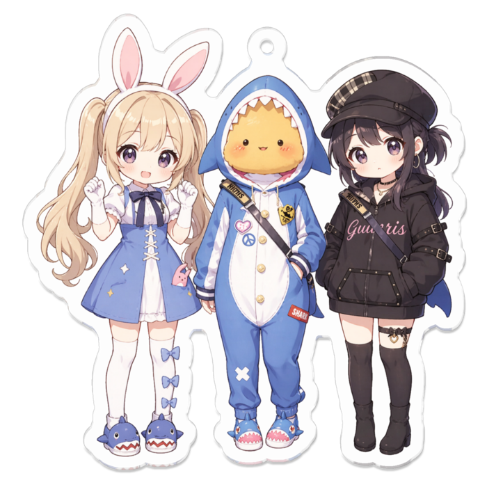 アクリルキーホルダー - 70 x 70 (mm)