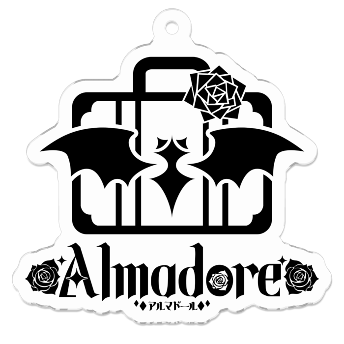 アクリルキーホルダー ブラック