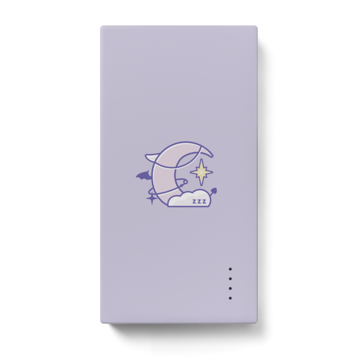 【ラベンダー】モバイルバッテリー - 123 x 65 (mm)(1)