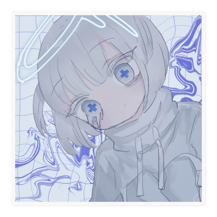 ステッカー - 100 x 100 (mm)クリア2