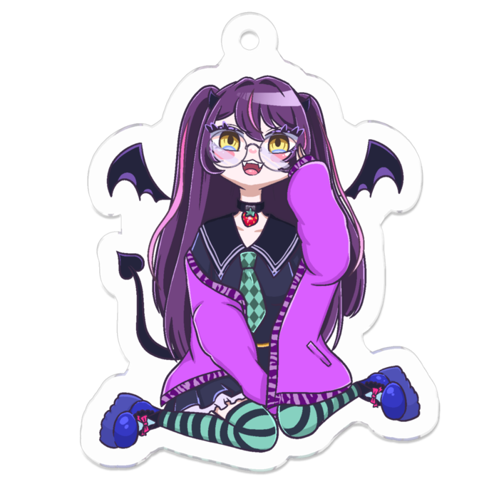 アクリルキーホルダー（コーティング） - 50 x 50 (mm)