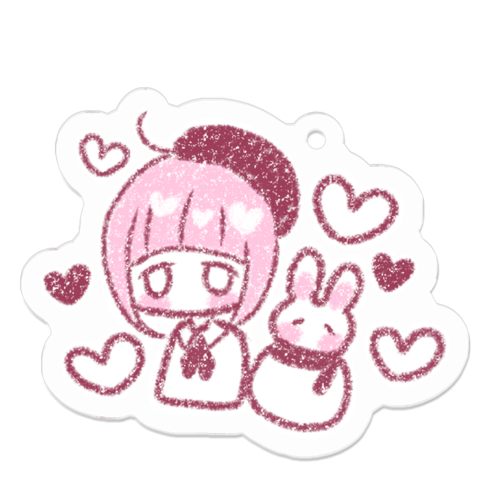 アクリルキーホルダー - 50 x 50 (mm)