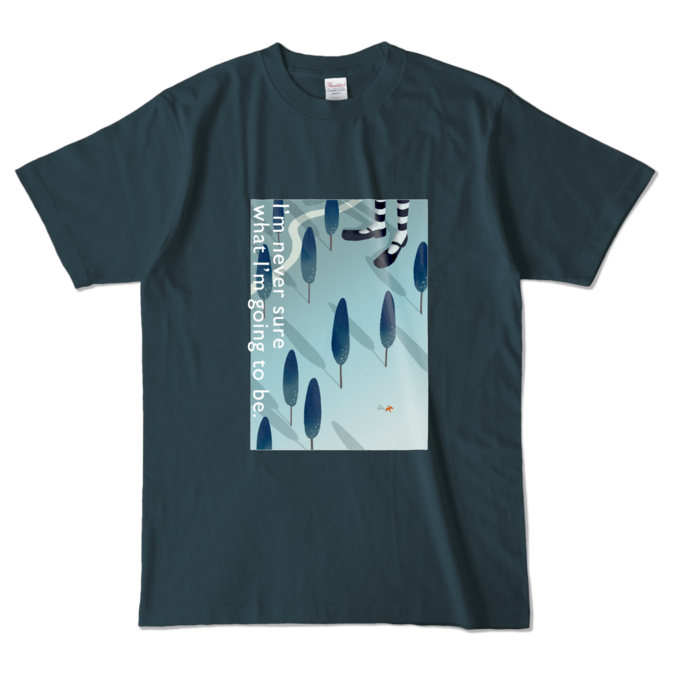 カラーTシャツ - L - デニム (濃色)